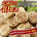 【ふるさと納税】 真アジ の アジバーグ たっぷり 40個入 !! 小分け 冷凍 国産の鮮度の良い 真あじ を使用した ふっくら 食感 ヘルシー な 魚 の ハンバーグ　お弁当 や 日々の食卓 に 簡単 調理 ですぐに食べられる アジバーグ MGC-6