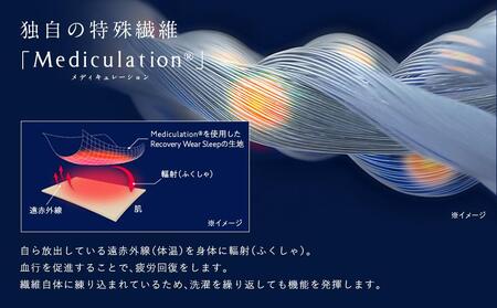 【ネイビーMサイズ】NEWPEACE Recovery Wear Sleep Set Long