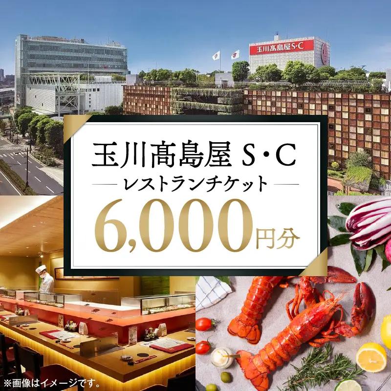 世田谷区ふるさと納税限定お礼品　二子玉川から望む世田谷区の街とグルメを楽しむ　玉川高島屋Ｓ・Ｃレストランチケット（6,000円分）【高島屋選定品】チケット 食事券 お食事券 レストラン デパート 東京 二子玉川 ランチ ディナー ギフト プレゼント 贈り物 贅沢 ご褒美 おすすめ_0012-1-002-se4