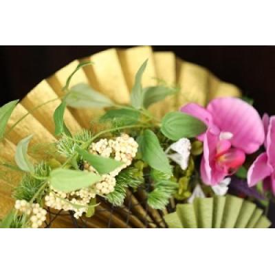 ふるさと納税 北上市 アートフラワー「扇とラン」1個 |  | 01