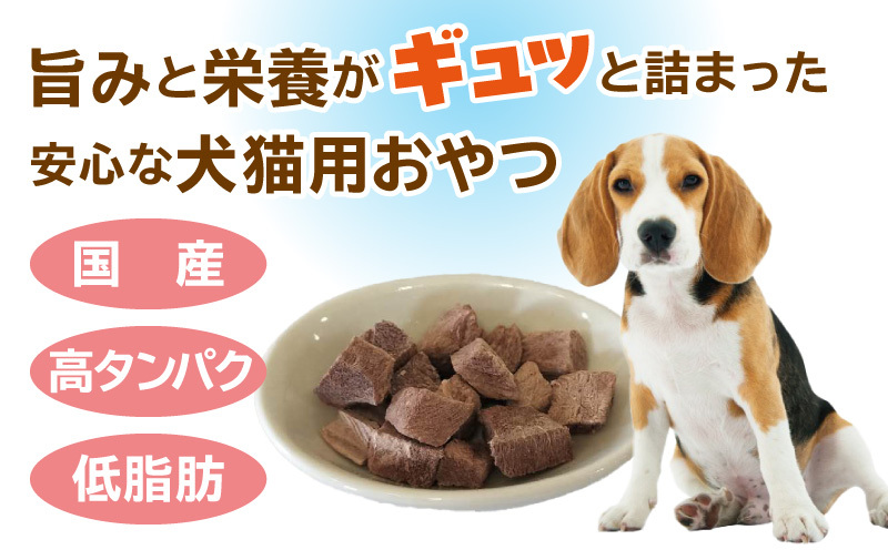 馬肉フリーズドライ ペットフード 25g×3袋【犬猫用 国産 無添加 無着色 高タンパク 低脂肪 ドッグフード キャットフード】 005A706_イメージ3
