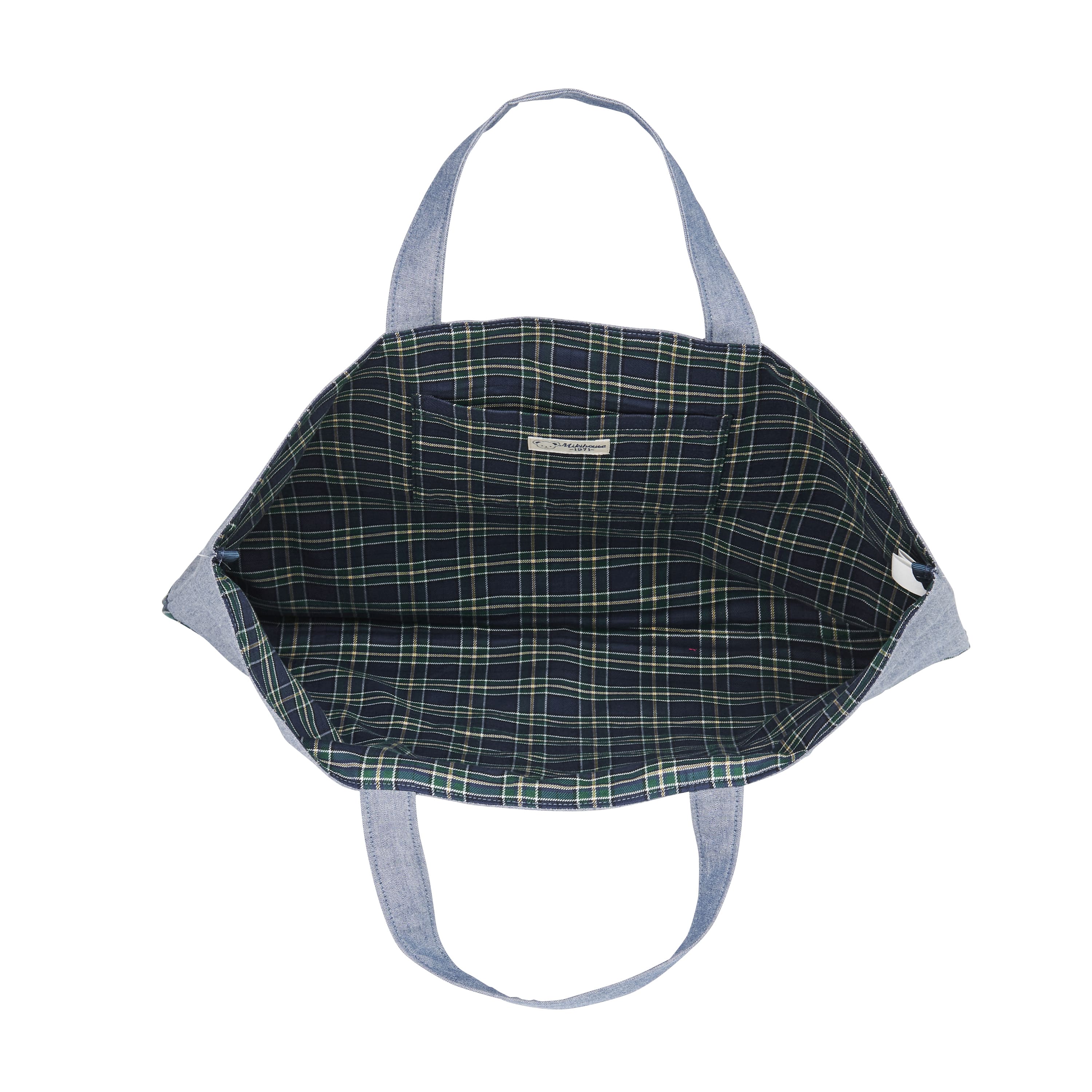 F158(紺)ミキハウス ミキハウスベア レッスンバッグ（紺）