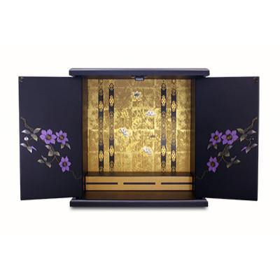 ふるさと納税 和歌山市 紀州塗り ミニ仏壇 小 鉄仙 美しく描かれた蒔絵の世界。職人が創る優美な仏壇