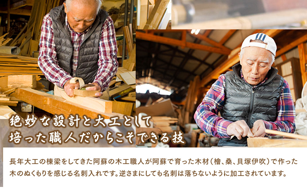 【ウッドデザイン賞 受賞商品】木工職人が作る木の名刺入れ（貝塚伊吹）
