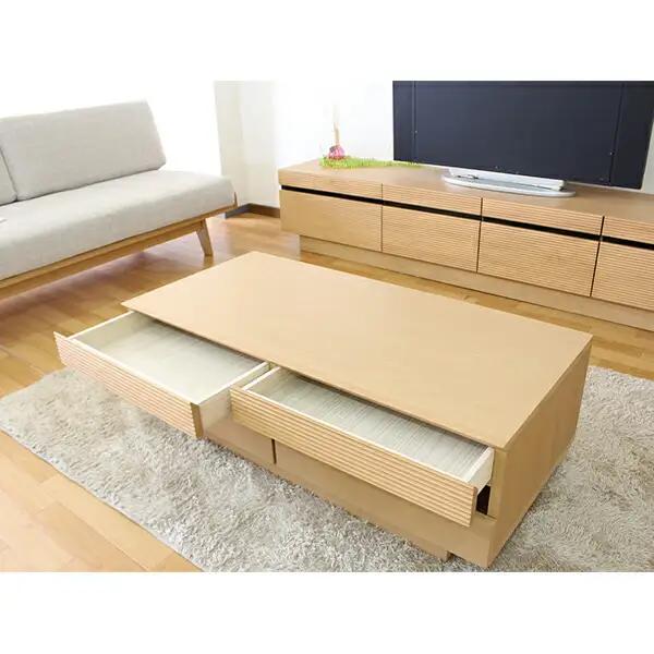 【開梱・設置】ミリオン 105cm センターテーブル（ナチュラル）　AX005