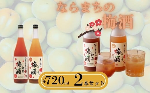 
梅酒 「月ケ瀬のにごり梅酒」「ならまちの紅茶の梅酒」の梅酒セット 飲み比べ 720ml×2 日本酒 にごり酒 奈良県 奈良市 I-154
