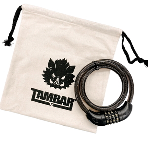 TAMBAR07 4桁ダイヤル式 1,000mm 自転車用ワイヤーロック 兵庫県 丹波篠山市 鍵 ワイヤーロック 防犯 盗難防止 アウトドア バイク ロードバイク