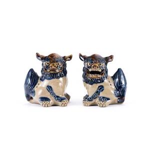 ＜受注生産品＞ミニミニシーサー★カラー：コバルト★｜沖縄　やちむん　人気　シーサー