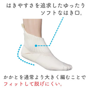 【らくーにはける】 ソックス Mサイズ ブルー