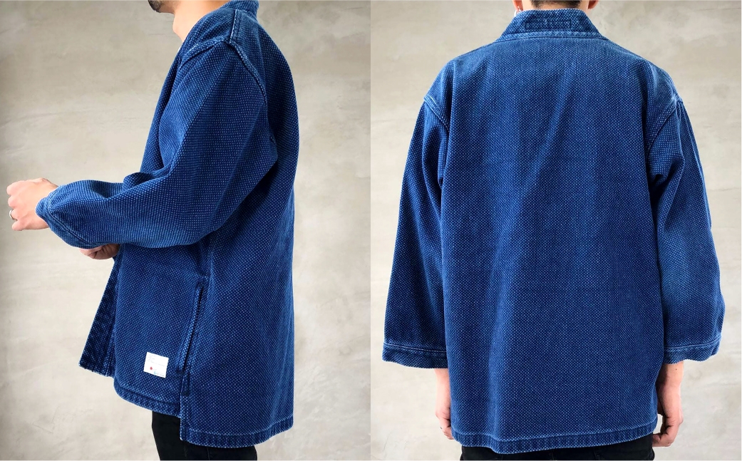 BLUE SAKURA刺し子着物ジャケット（長袖）DNTSW03ID