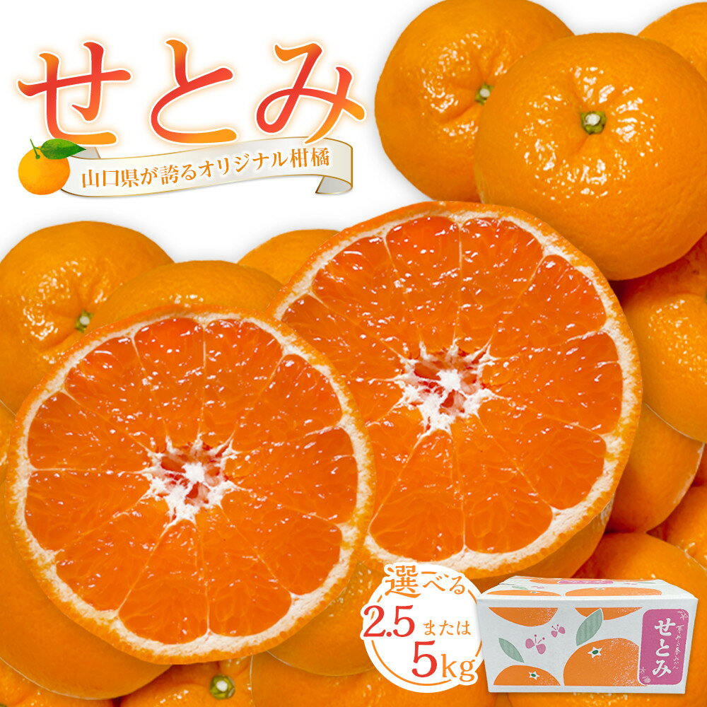 【ふるさと納税】【選べる2.5kg/5kg】〈2026年2月下旬～3月頃より順次発送〉山口県が誇るオリジナル柑橘《せとみ》