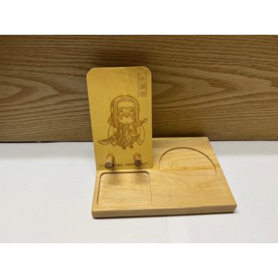 ふるさと納税 沼田市 真田スマホ立て 小松姫 木製スマホスタンド×1個