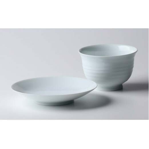 有田焼 白磁珈琲碗【佳秀窯 西山正作 】器 うつわ カップ＆ソーサー コーヒー碗 伝統工芸 陶芸作家 ろくろ A70-159_イメージ3