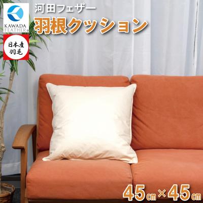 ふるさと納税 明和町 【河田フェザー】 国産 羽根 クッション C-45