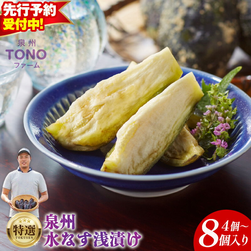 泉州TONOファーム特選無添加水なす漬 4個