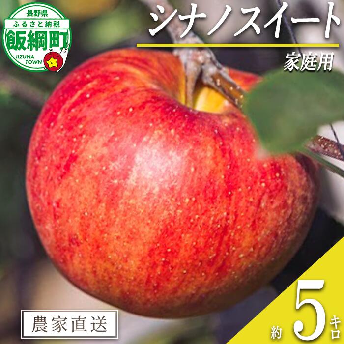 【ふるさと納税】 りんご シナノスイート 5kg 家庭用 相澤農園 沖縄県への配送不可 〔 果物 フルーツ 林檎 長野 予約 農家直送 5キロ 14000円 〕【令和7年度収穫分】 発送：2025年10月中旬〜