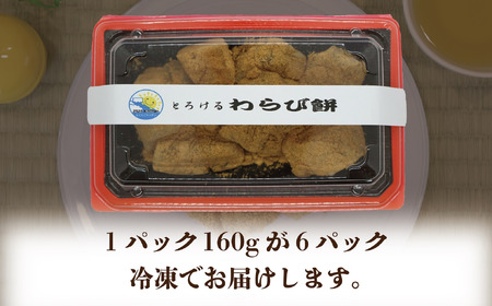 口の中でとろける！ 究極のわらび餅 三種セット（プレーン味・ほうじ茶味・塩味）160g×各2パック　計6パック　わらび餅 和菓子 山梨県 甲斐市 CT-2