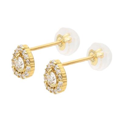 ふるさと納税 甲府市 K18 ドロップデザインダイヤピアス 0.34ct 43-5417 |  | 02
