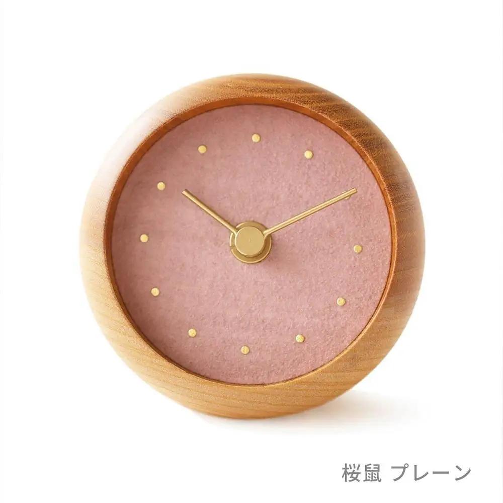 はなもっこ 置時計 桜鼠　プレーン
