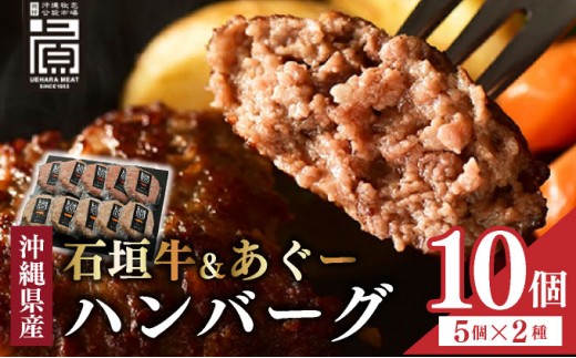 石垣牛＆あぐーハンバーグセット|肉 お肉 にく 牛肉 豚肉 石垣牛 あぐー豚 ハンバーグ セット 沖縄県 豊見城市（AG011-1）