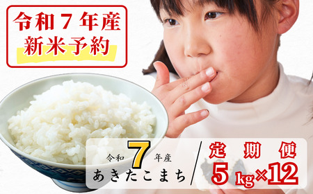 《令和7年産新米先行予約・10月ごろよりお届け開始》【12回定期便】白米 5kg 令和7年産 あきたこまち 岡山 あわくら源流米 K-bf-DECA