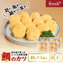 【ふるさと納税】鯛のカツ 160g × 4個 入り 4パック セット 揚げるだけ 程よい 脂乗り 凝縮された旨味 ふっくら 肉厚 小分け 真鯛 タイ カツ 惣菜 おかず お弁当 冷凍配送 お取り寄せ お取り寄せグルメ 熊本県 天草市 送料無料