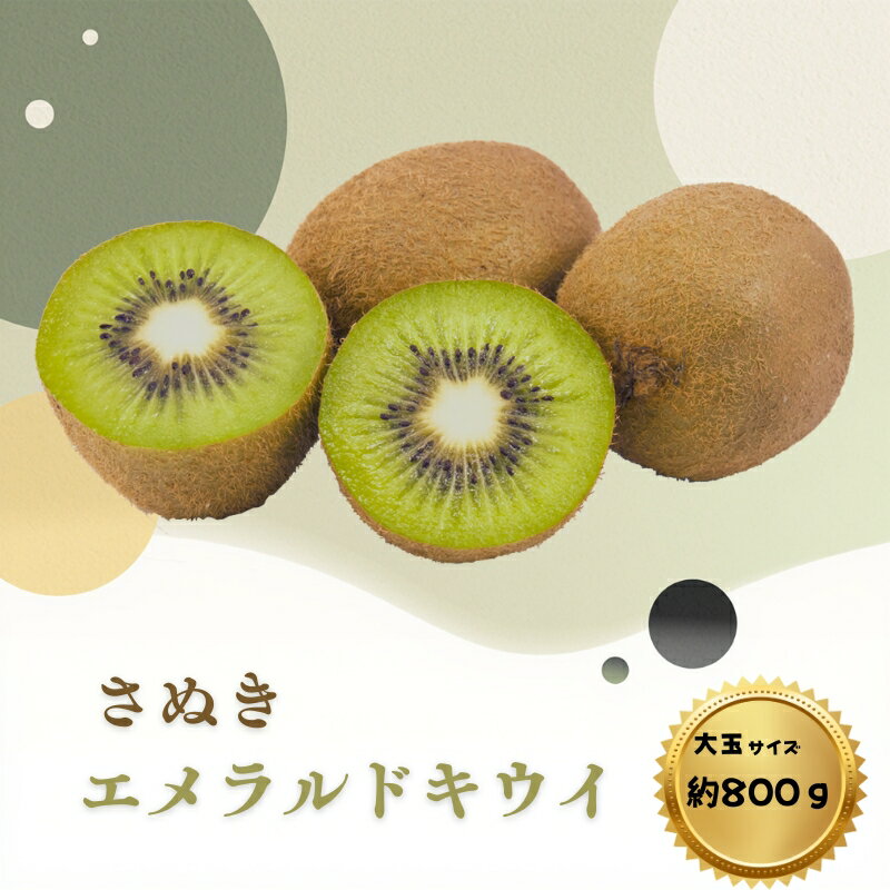 【ふるさと納税】キウイ さぬきエメラルドキウイ (貴重な大玉サイズ) 約800g 果物 フルーツ　お届け：2027年1月10日～2月10日