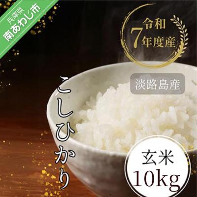 ふるさと納税 南あわじ市 令和7年産　淡路島産こしひかり　玄米10kg