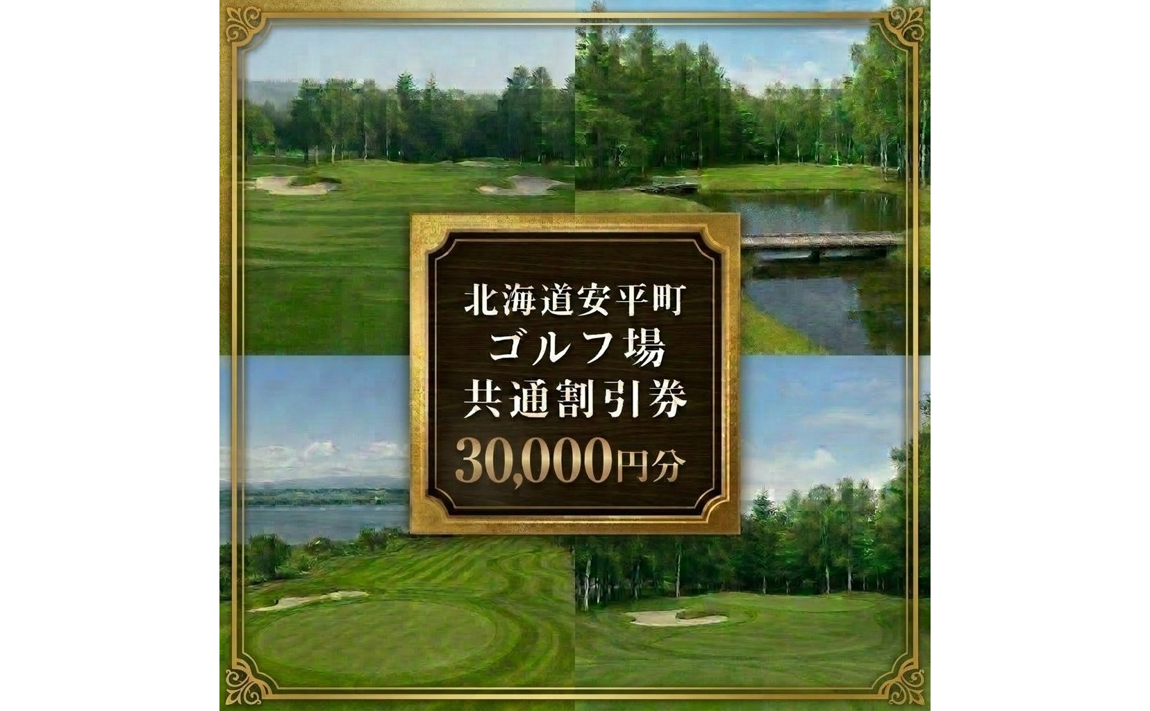 【ふるさと納税】安平町ゴルフ場共通割引券　30000円分（10000円×3枚）
