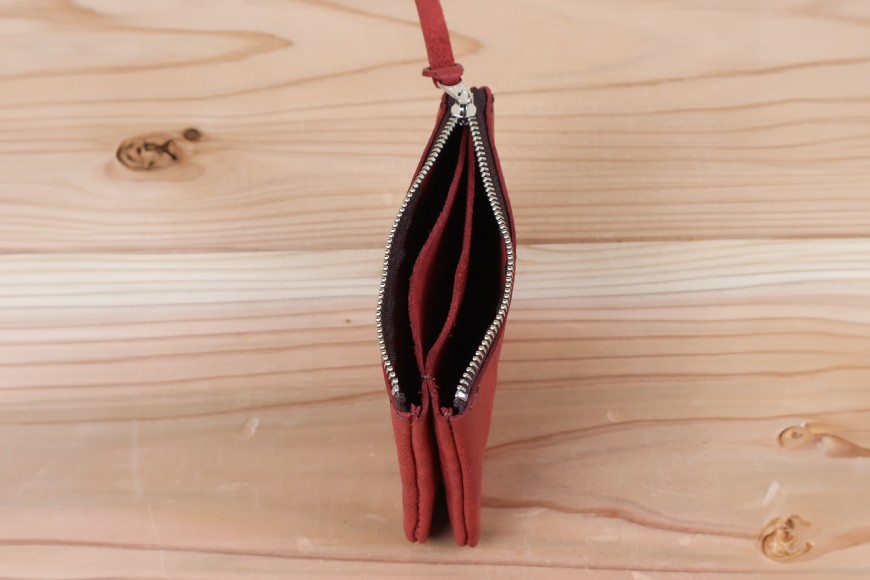 おさいふポーチ サーモン [アトリエSASSA 富山県 朝日町 34310065]