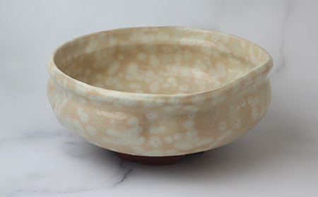 萩焼　盛鉢　粉引｜HGH00095