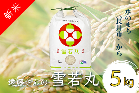 【令和7年産新米】【特別栽培米】遠藤さんの「雪若丸」5kg(5kg×1袋)_A079(R7)