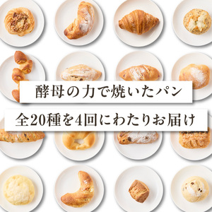 【全4回定期便】毎月違う味が楽しめる！店主厳選！パン定期便 065-15-T02