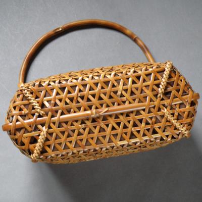 ふるさと納税 比布町 北の竹工房　千島笹燻煙麻の葉バッグ |  | 01