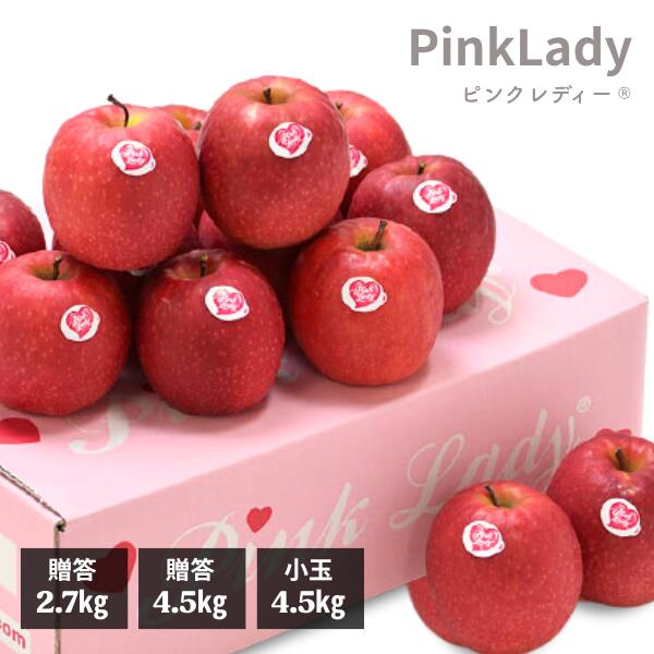 【ふるさと納税】りんご ピンクレディー® 選べる 贈答 小玉 約3kg～ 希少品種 甘酸っぱい 硬め 贈答 ギフト 訳あり 小玉 契約農家 ライセンス制 PL