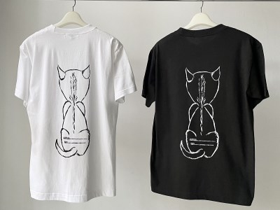 CAT T-SHIRT【Mサイズ／SMOKE BLACK】 [h125]