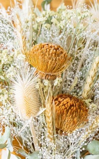 ドライフラワーブーケ イエロー