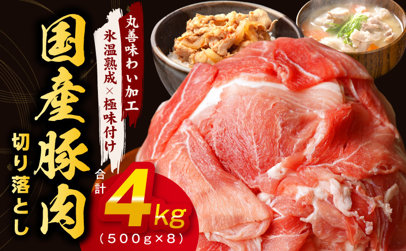 【氷温熟成×極味付け】国産 豚肉 切り落とし 4kg（500g×8） mrz0013_イメージ1