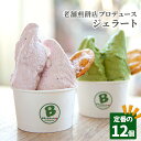 【ふるさと納税】No.157 老舗煎餅店プロデュースのジェラート 定番の12個セット＊煎餅付＊ ／ ミルク いちご 抹茶 ピスタチオ 塩 チョコ 送料無料 埼玉県