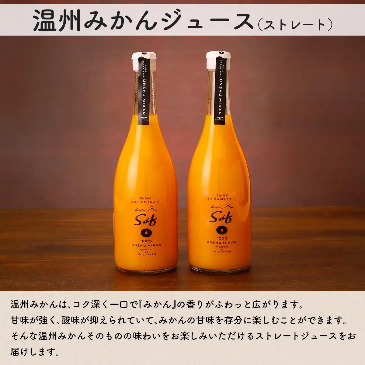 Saito Orange Farm 温州みかん720ml×2本セット IKTAQ022