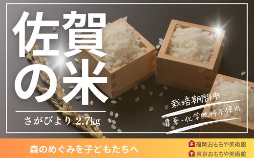 
【さがびより】特別栽培「実り咲かす」2.7㎏【農薬・化学肥料5割以上削減】
