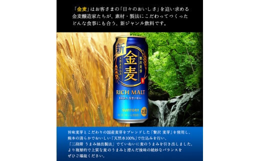 九州熊本産 金麦１ケース（500ml×24本） ビール お酒 アルコール 《30日以内に出荷予定(土日祝除く)》---sm_kinmugi500_30d_23_17000_1case---