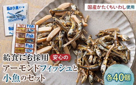 
給食使用で安心のアーモンドフィッシュ＆私は小魚でーすのセット F21K-217
