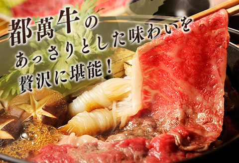 黒毛和牛＜都萬牛＞ロースすきしゃぶ 300g×2パック 計600g すきやき しゃぶしゃぶ【C384-2603】