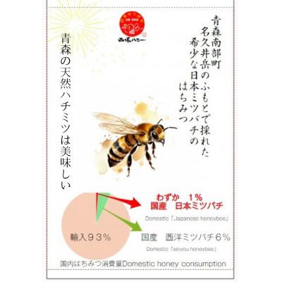 ふるさと納税 南部町 青森県南部町 日本ミツバチのはちみつ 希少な百花舞蜜(絞り蜜) 1,100g |  | 02