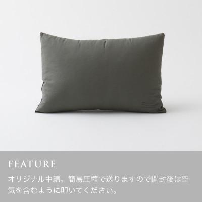 ふるさと納税 泉大津市 インテリアのアクセント 純天然素材 ウールのミニクッション【LOOM&SPOOL】ネイビー |  | 03