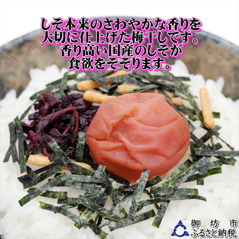 紀州南高梅　しそ漬梅干し　1.2kg　家庭用（B級、C級）
