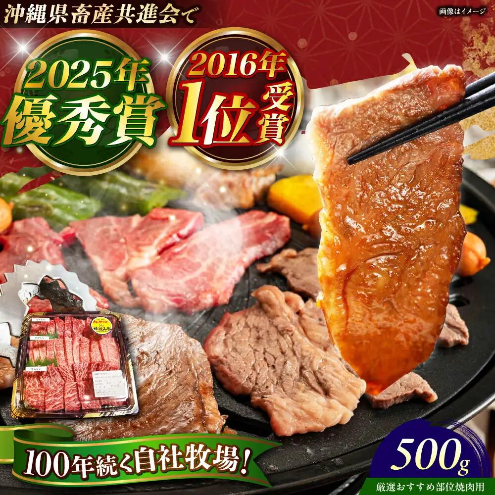 沖縄 牛肉 佐渡山牛 500g【厳選部位】焼肉用 冷凍 沖縄県産 牛肉 BCBC003