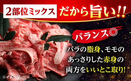【3回定期便】 切り落とし 長崎和牛 （バラ・モモMIX）1kg 和牛 牛肉 切り落とし 便利 使いやすい 切り落とし ＜株式会社 黒牛＞ [CBA061]