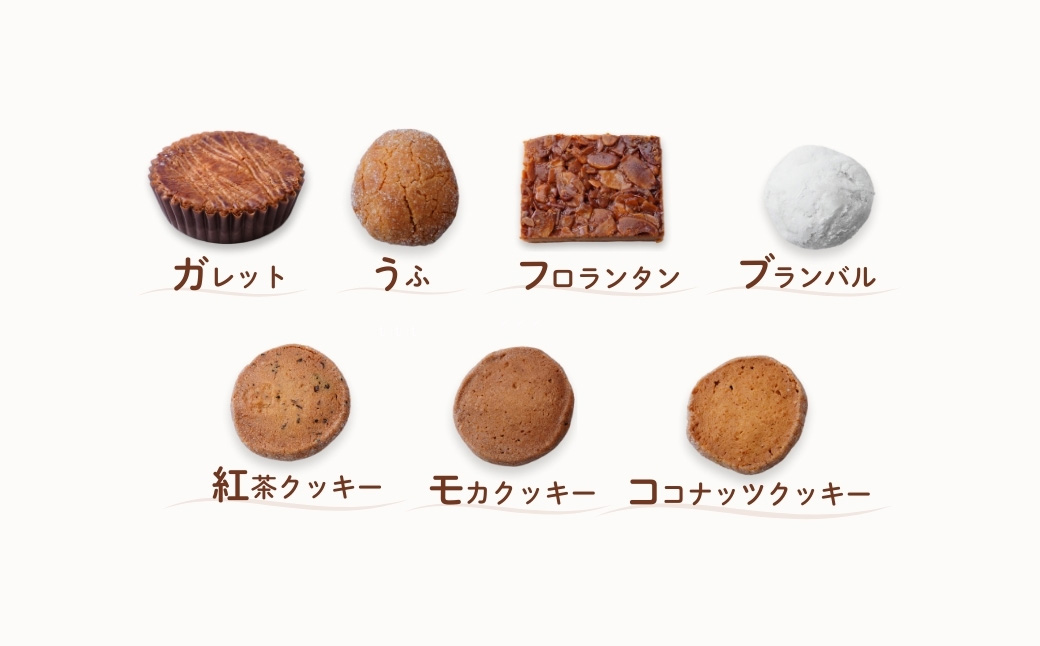 焼き菓子 詰め合わせ セット 7種 | クッキー くっきー cookie 焼菓子 焼き菓子 洋菓子 スイーツ お菓子 ガレット フロランタン ブランバル ココナッツクッキー 紅茶クッキー アーモンドシ